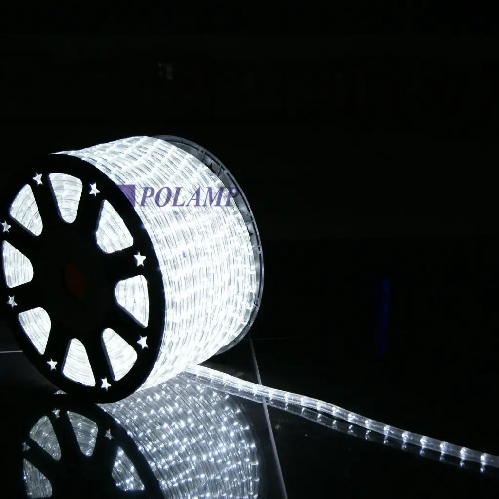 PROfesionali LED žarna-kabelis ROPELIGHT NK1 POLAMP, 13 mm, 36 LED/m, vert., 230V, šaltai balta, IP67, 1m