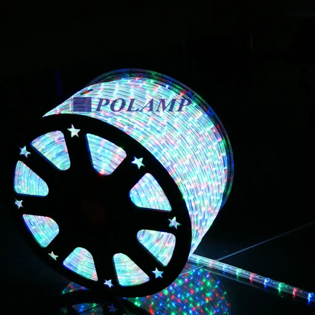 PROfesionali LED žarna-kabelis ROPELIGHT NK1 POLAMP, 13 mm, 36 LED/m, vert., 230V, įvairiaspalvė, IP67, 1m