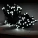 PROfesionali lempučių girlianda POLAMP, 10m (5+5), 100 LED, šaltai balta, juodu laidu, IP67