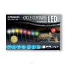 Girlianda-varvekliai POLAMP, 5m x 0,7m, 120 LED, šiltai balta, juodu laidu, IP44