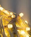 Lempučių girlianda POLAMP, 10m, 100 LED, šiltai balta, baltu laidu, IP44