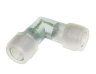 Plastikinė 2 pol. „L“ jungtis švieč. kab. NK1, NK2, NK3 tarpusavio sujungimui, POLAMP