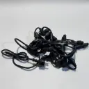 PRO magistralinis kabelis LED užuolaidoms POLAMP, 20xF 1xM, 2,5m, juodas, IP67