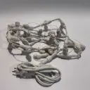 PRO magistralinis kabelis LED užuolaidoms POLAMP, 20xF 1xM, 2,5m, baltas, IP67