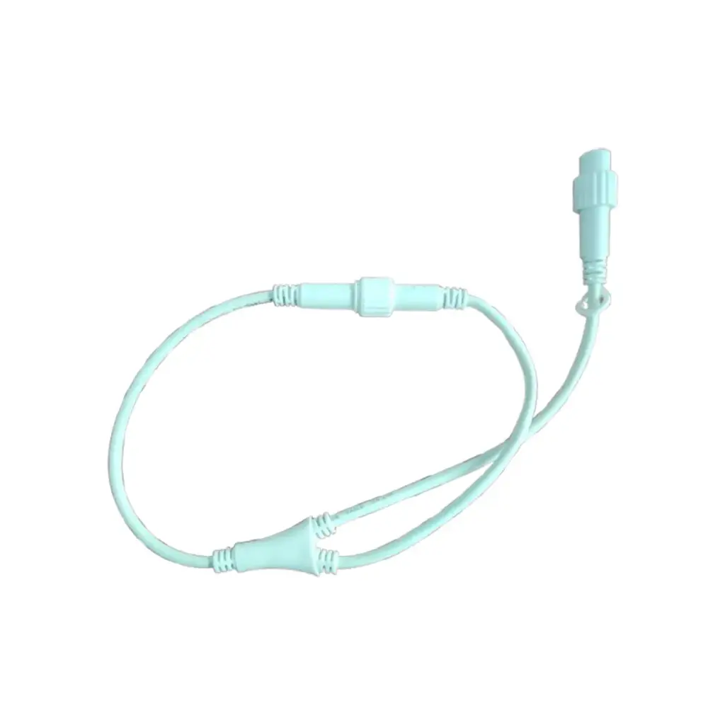 Šakotuvas-kabelis 2xF 1xM, baltas, POLAMP