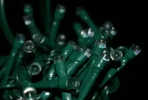 [POL-LSL10M-P-G] Lempučių girlianda POLAMP, 10m, 100 LED, rožinė, žaliu laidu, IP44